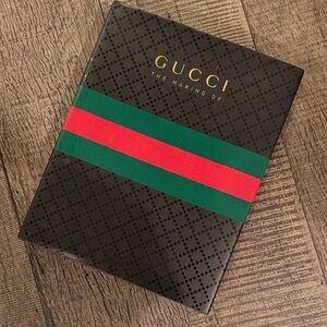 Gucci Hardcover Coffee Table Book with Red and Green Accent